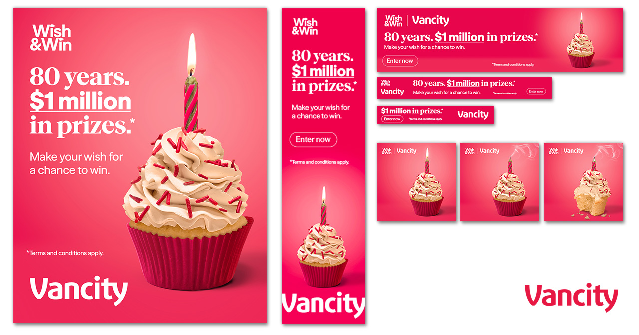 Vancity - 80th Anniversary campaign web banners