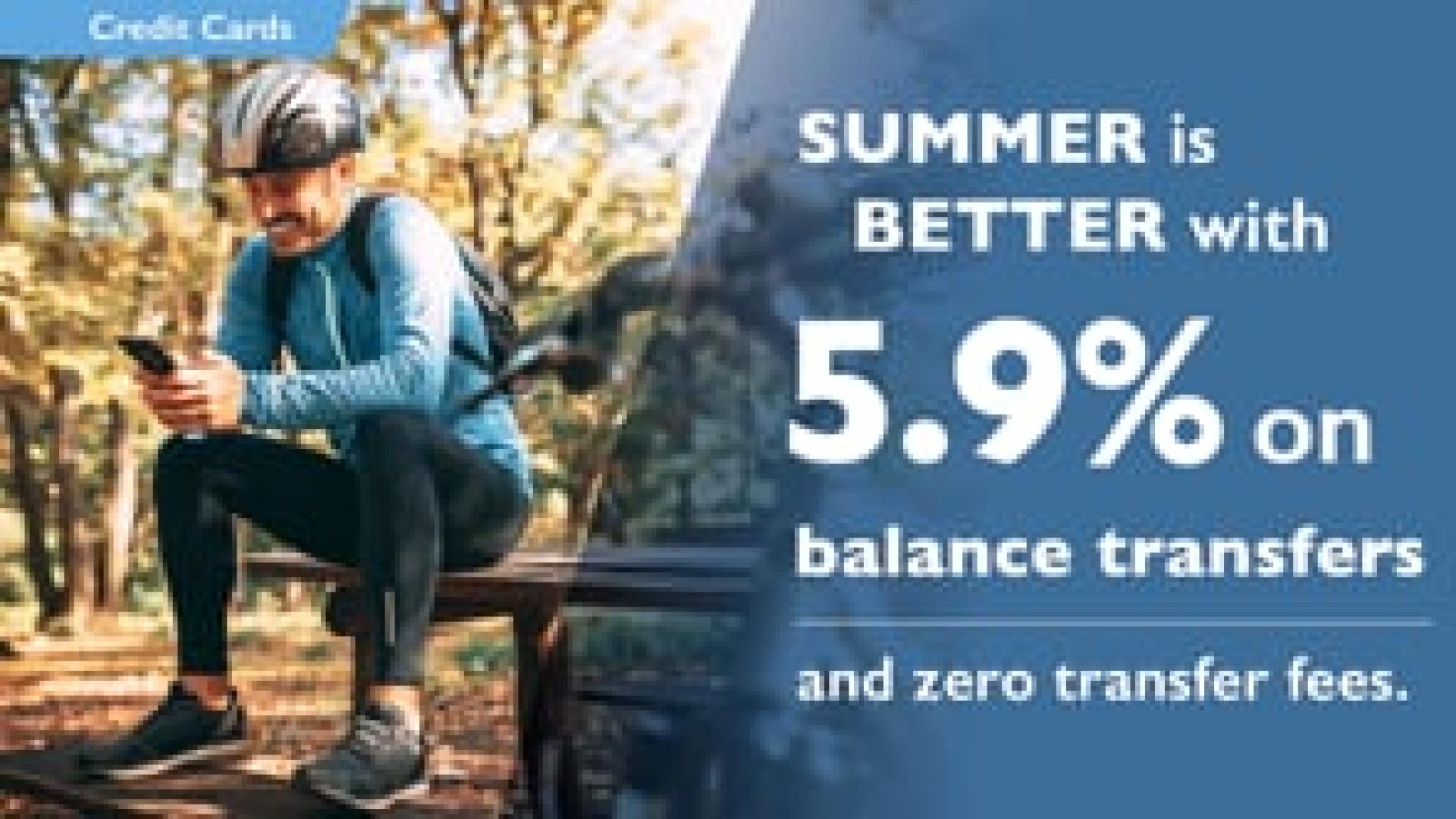 Preview image for the video "Collabria Financial - Summer Balance Transfer Promotion - in-branch digital display - English edition (no audio)".
